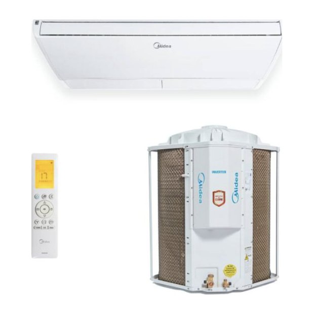 Ar-condicionado split teto Midea 36.000 BTUs inverter